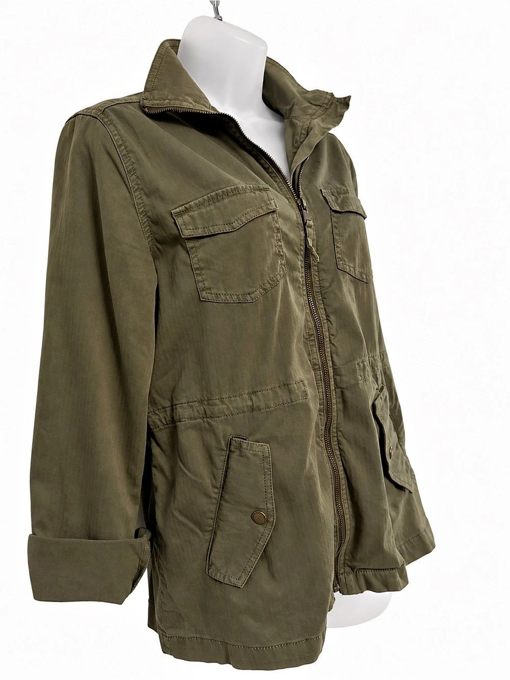 Sonoma Olive Green Utility Field Jacket Size Small
